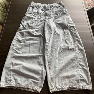 We The Free Jeans Small Light Wash Wide Leg Shibuya Wide Leg Jeans Cargo Baggy